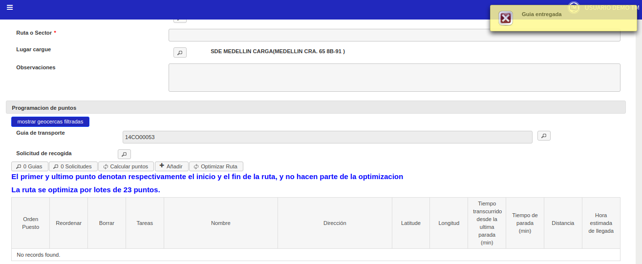 Orden de carga urbana